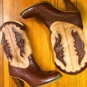 Vintage Zodiac USA leather cowboy boots size 7.5